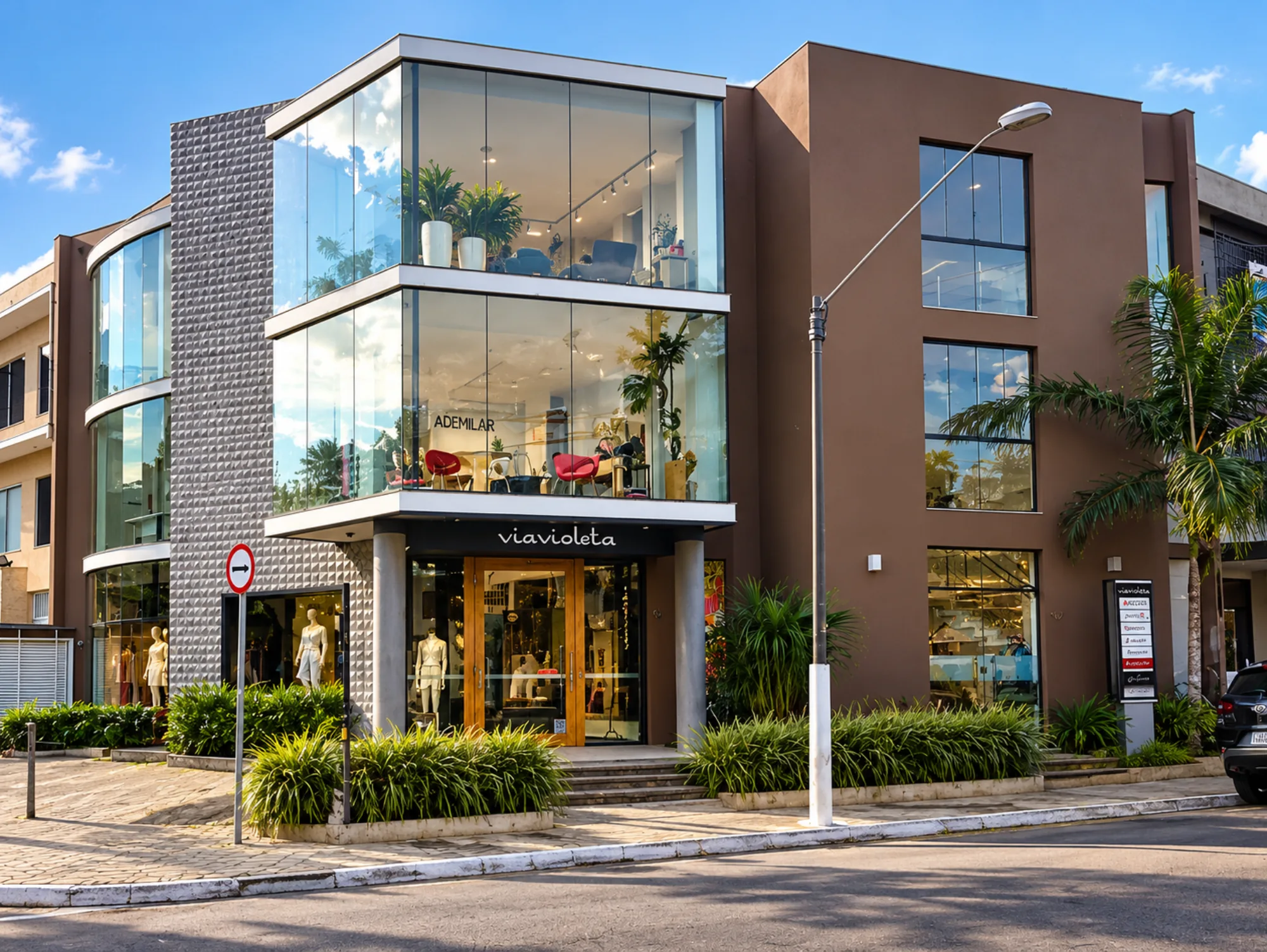Edifício comercial contemporâneo